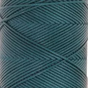 Fil plat en polyester ciré Slam Cord pour micro macramé 0.8 mm - Vert canard x100m