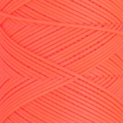 Fil plat en polyester ciré Slam Cord pour micro macramé 0.8 mm - Orange fluo x100m