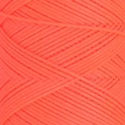 Fil plat en polyester ciré Slam Cord pour micro macramé 0.8 mm - Orange fluo x100m