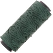 Fil plat en polyester ciré - Slam Cord pour micro macramé 1 mm - Vert foncé x100m|raw }}