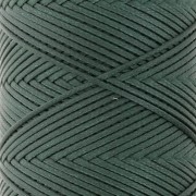 Fil plat en polyester ciré - Slam Cord pour micro macramé 1 mm - Vert foncé x100m