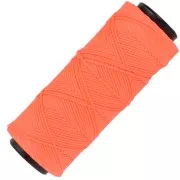 Fil plat en polyester ciré - Slam Cord pour micro macramé 1 mm - Orange fluo x100m