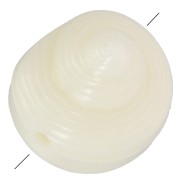 Perle coquillage en résine 12 mm - Ecru x5|raw }}