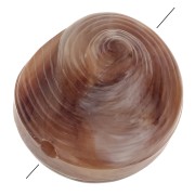 Perle coquillage en résine 12 mm - Marbré Marron clair - Marron foncé x5|raw }}