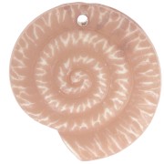 Pendentif coquillage 21 mm en résine opaque - Marron clair x1|raw }}