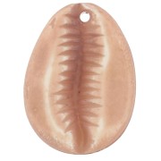 Pendentif cauri en résine 22x16 mm - Marron clair x1|raw }}