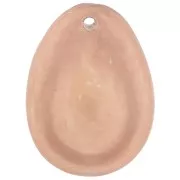 Pendentif cauri en résine 22x16 mm - Marron clair x1