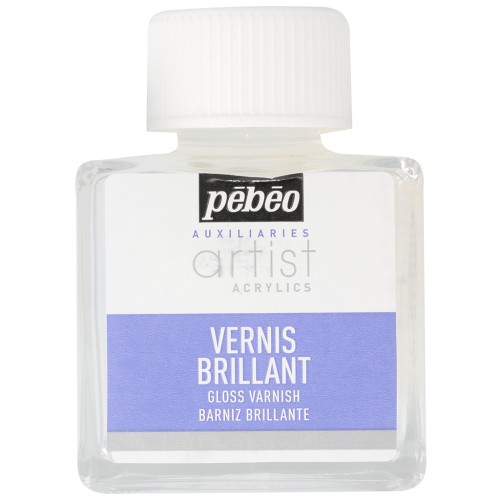 Vernis brillant phase aqueuse - Artist Acrylics - Transparent x75ml