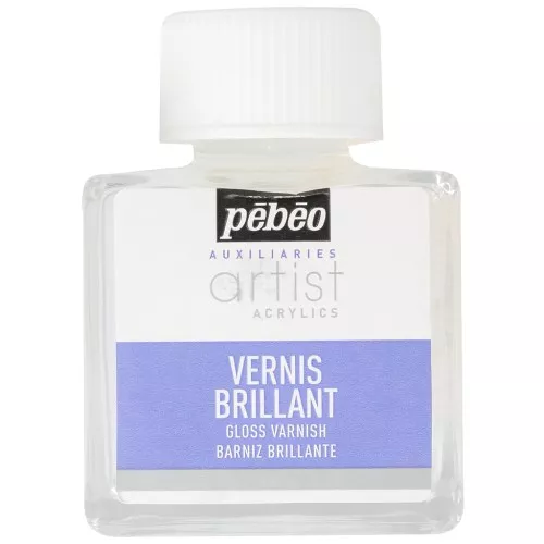 Vernis brillant phase aqueuse - Artist Acrylics - Transparent x75ml