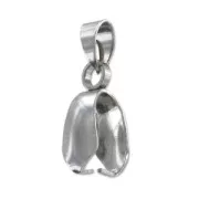 Attaches pendentifs 18 mm en Acier inox 304 x4