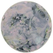 Cabochon rond en verre par Puca® 25 mm - Black Stony Pink x1|raw }}