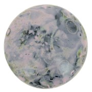 Cabochon rond en verre par Puca® 18 mm - Black Stony Pink x1|raw }}
