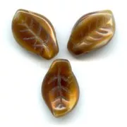 Feuilles ondulées 14x9 mm Cream Caramel x20