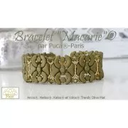 Perles en verre Arcos® par Puca® 5x10 mm - Trendy Fern Green Mat x10g