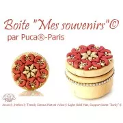 Perles en verre Arcos® par Puca® 5x10 mm - Trendy Mustard Mat x10g