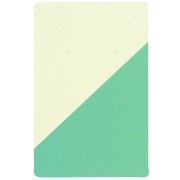 Lot de 10 cartes supports bijoux 9x6 cm - Motif graphique - Vert clair - Vert|raw }}