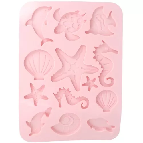 Moule en silicone pour réaliser des formes thème marin  x1