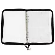 Classeur de rangement pour bijoux 25x19 cm - Noir - Transparent pailleté x1