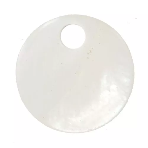 Sequins ronds 8 mm en nacre - Naturel x10