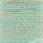 Cordon en coton tressé et fil métallisé 1.5 mm - Veraman - Sable - Doré x1m|raw }}