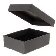 Boite écrin bijoux fantaisie pour parure 8.5x6.5x3 cm - Noir x1