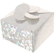 Boite cadeau fleur à monter soi-même - 8x8x5 cm - Holographique x1|raw }}