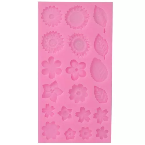 Moule en silicone pour réaliser des fleurs de 13 à 26 mm x1