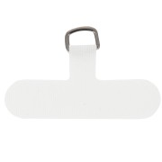 Languette d'attache pour téléphone en tissu 35x59 mm - forme T - Blanc x1|raw }}