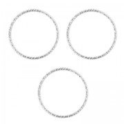Anneaux travaillés 13mm en Argent 925 x5|raw }}