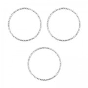 Anneaux travaillés 10mm en Argent 925 x10|raw }}