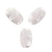 Perle Olive diamantée satinée 8x5 mm en Argent 925 x1|raw }}