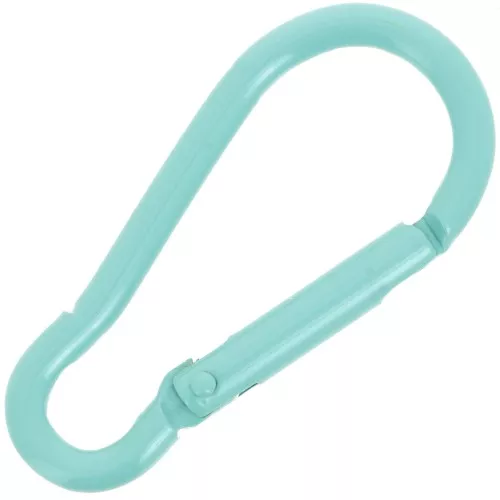 Fermoir mousqueton 46x22 mm en aluminium - Turquoise x1