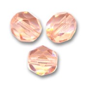 Facettes 6 mm Rosaline Peach  x25