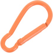 Fermoir mousqueton 46x22 mm en aluminium - Orange x1|raw }}