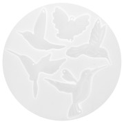 Moule en silicone pour réaliser des pendentifs oiseaux x1