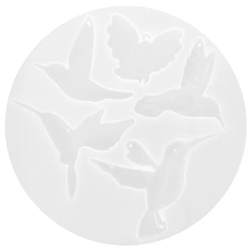 Moule en silicone pour réaliser des pendentifs oiseaux x1