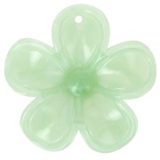 Pendentif fleur 42 mm en acrylique translucide - Marbré Lichen x1|raw }}