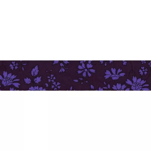 Biais en tissu Liberty - Capel - Violet x1m