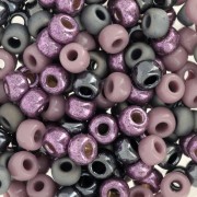 Mix de rocailles Miyuki 6/0 - Dark Purple x8g|raw }}