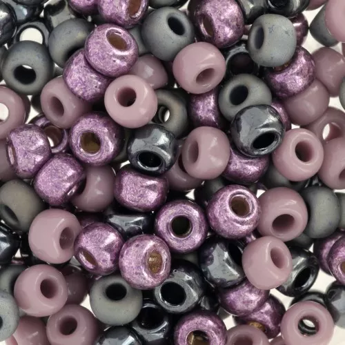 Mix de rocailles Miyuki 6/0 - Dark Purple x8g