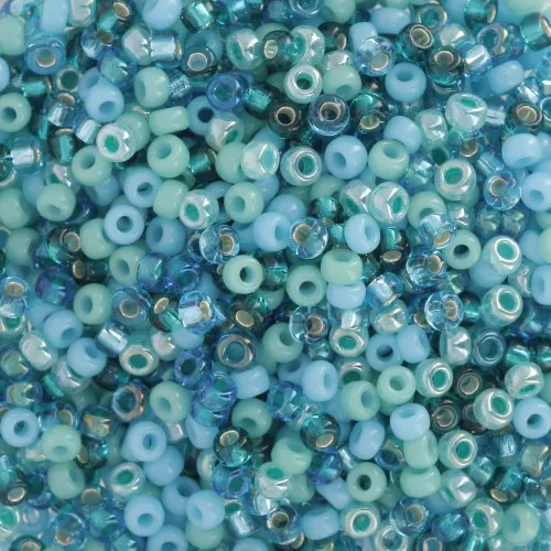 Mix de rocailles Miyuki 11/0 - Blue Lagoon x8g