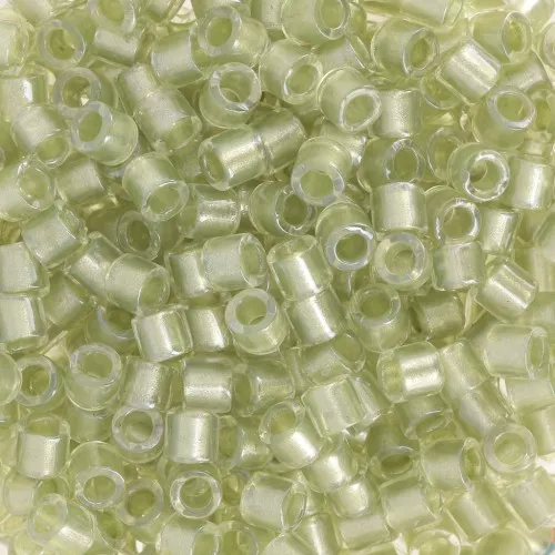 Miyuki Delica 8/0 DBL0903 - Sparkling Celery Lined Crystal x8g