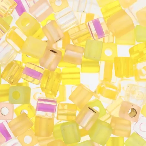 Mix Cubes Miyuki 4 mm SB-MIX-15 - Lemon Twist x10g