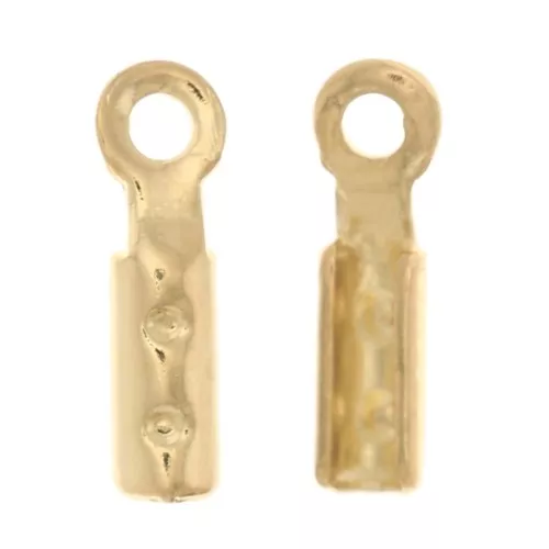 Mini pinces lacets rond 0.9 mm - Doré à l'or fin x10