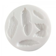 Mini moule silicone pour pâte polymère et pâte de métal Plumes