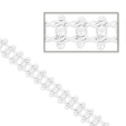 Chaîne maille Fantaisie trio de boules 5.7 mm argenté x 50cm