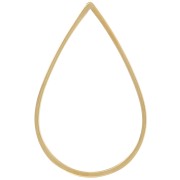 Anneau de montage et tissage goutte 26x17 mm - Acier inoxydable 304L Doré x10|raw }}