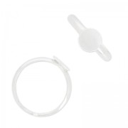 Bague plateau demi-jonc 8 mm en Argent 925 x1|raw }}