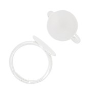 Bague plateau demi-jonc 14 mm en Argent 925 x1