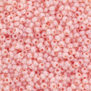 Perles rocailles Preciosa  11/0 2 mm - - Terra Orange Lined Ceylon x20g